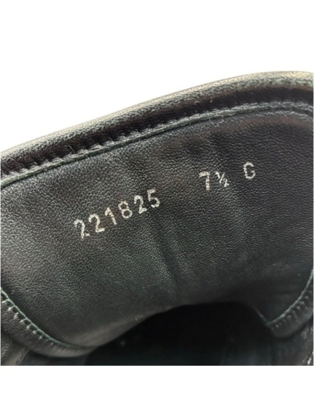 Gucci High Cut Sneakers Leather Black Sherry Line 7.5 - Picture 7 of 9